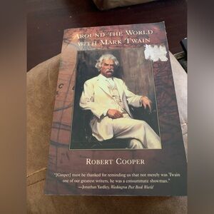Arcade 'Around the World with Mark Twain' Book - Brown and White